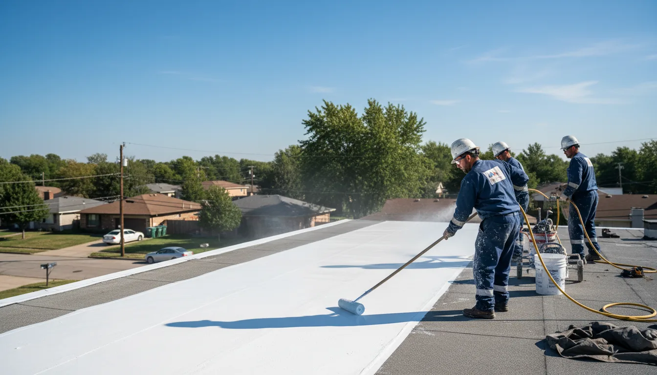 Commercial roof coating in Cumberland, WI near me